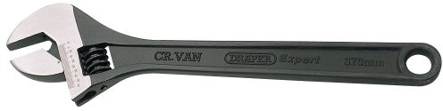 Draper 52683 365 Expert Crescent Type Adjustable Wrench with Phosphate Finish, 375mm , Blue