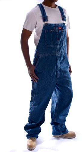 Dickies, Herren, Dickies Denim-Latzhose in Washed-Optik, STONEWASHED INDIGOBLAU, 38W / 34L