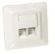 Equip 125725 Steckdose (RJ-45, 5e, -40-80 °C, weiß, ABS Synthetik, Polycarbonat, 80 mm)