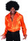 Desconocido Chemise orange style disque pour adulte