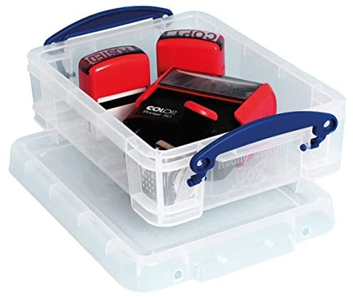 Really Useful Plastic Storage Box 1.75 Litre Clear