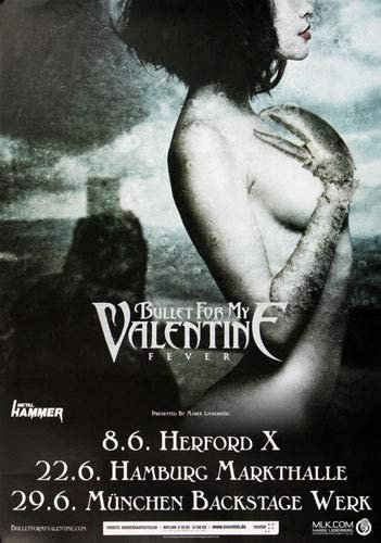 Bullet for My Valentine - Scream, Tour 2010 » Konzertplakat/Premium Poster | Live Konzert Veranstaltung | DIN A1 «
