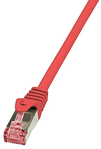 LogiLink CQ2064S Cat.6 S/FTP PIMF PrimeLine Patch Cable, 3 Meter Length, Red, Red, 3 Meter Length