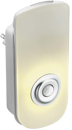 TFA Dostmann Lampe de sécurité LED multifonctions, 43.2034.02, fonction veilleuse, avec détecteur de mouvement, blanc