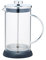 KitchenCraft Le'Xpress KCLXGCAFE8CP 8 Cup Glass Cafetiere French Press Coffee Maker with Stainless Steel Lid and Plunger, Gift Boxed, 1 Litre