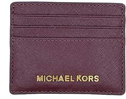 Michael Kors Jet Set Travel Flap Card Holder Merlot