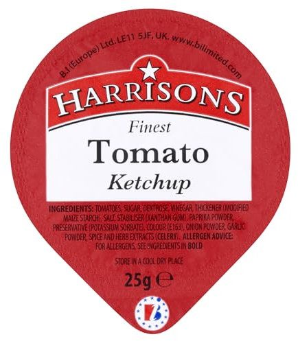 Vantexi Lot de 100 boîtes à sauce ketchup à la tomate 25 g