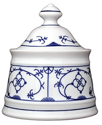Eschenbach Porzellan Group Tallin Indischblau Zuckerdose 0,30 L, Porzellan, Indigoblau, 1 x 1 x 1 cm