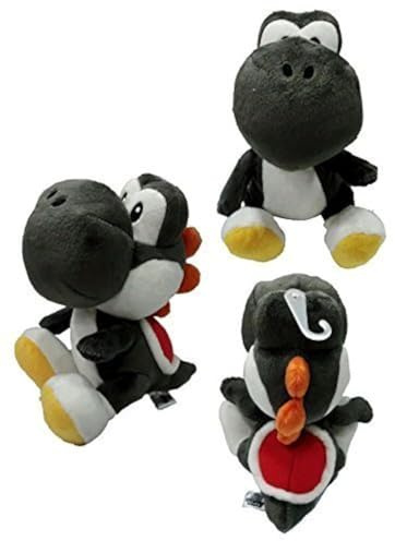 Sanei Super Mario Series 7 Black Yoshi Plush by Sanei