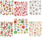 41 tlg. Set Sticker/Aufkleber - Lebkuchen Schneemann Nußknacker Weihnachtsbaum Weihnachten Winter Schnee Geschenke - Weihnachtsaufkleber - Geschenkeaufklebe