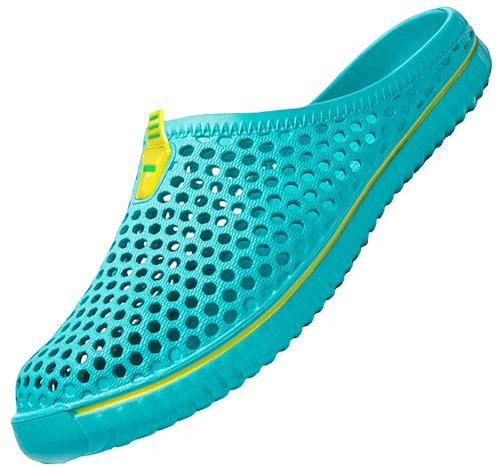 SAGUARO Uomo Donna Spiaggia Traspirante Pantofole Leggero Flessibile Estate Sandali Anti-scivoloso Unisex Clogs Piscina Slippers 42EU A Blu