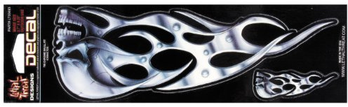 Lethal Threat YSLT00493 Tri Chrome Skull Aufkleber für alle Fahrräder
