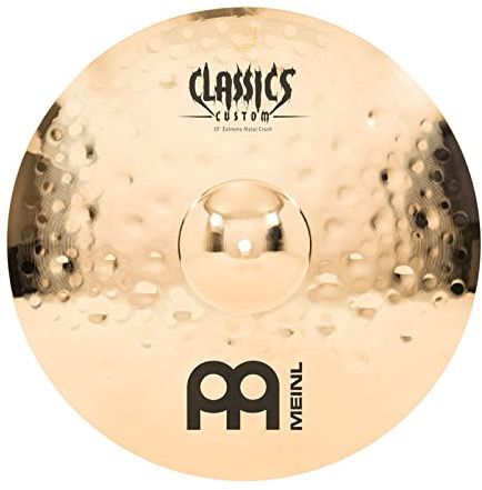 Meinl 19 Crash Cymbal - Classics Custom Extreme Metal - Made in Germany, 2-YEAR WARRANTY (CC19EMC-B)