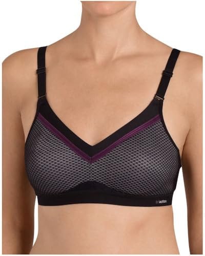 Triumph Womens Triaction Free Motion Ex Sports Bra Non-wired, Black, 34E UK