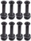 VJ Longboard Skateboards Cruiser Hardware Schrauben 2,5 cm, 3,2 cm, 3,8 cm, 4,4 cm, 5,1 cm, Schwarz (3,8 cm)