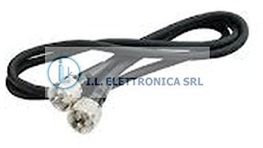 Midland Raccordo Cavo Coassiale RG-58A/U con PL-PL Maschio (Lunghezza 45 cm) 49075