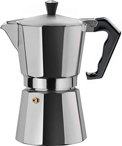 Gnali & Zani Brasil Coffee Maker alu 12 Tassen Kaffeebereiter, Aluminium-Kunststoff, 19,5 x 12,5 x 25,6 cm