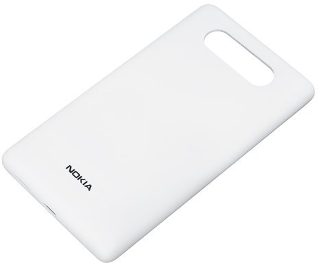 Nokia Custodia Rigida con ricarica Wireless CC-3041 per Modello Lumia 820, Bianco