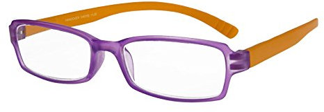 I NEED YOU Lesebrille Hangover / +2.00 Dioptrien/Lila-Orange, 1er Pack