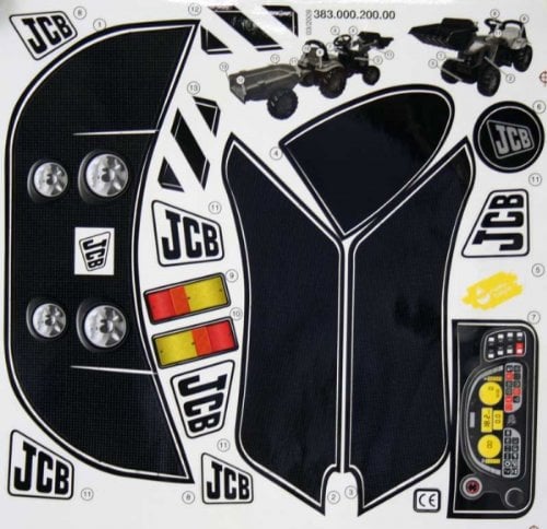 Rolly Toys Aufkleber JCB Kid