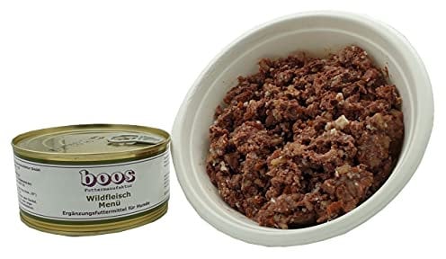 6 Stück (Dosen) Boos Wildfleisch Menü 300 g