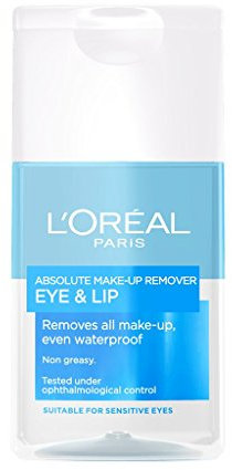 L'Oreal Paris Absolute Biphase Waterproof Make-Up Remover for Eye & Lip 125 ml