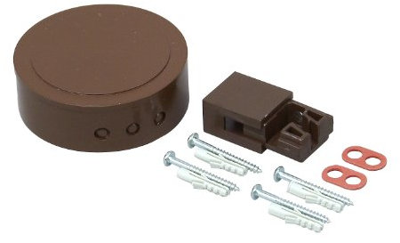 Kopp 342006081 Abzweig-Garnitur- Baldachin, Leuchtenaufhänger und Befestigungsmaterial, braun