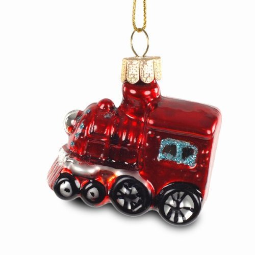 Sikora BS224 Christbaumschmuck Glas Ornament/LOKOMOTIVE - H:6cm