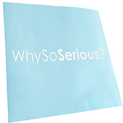 - Autoaufkleber - Why so serious? Aufkleber für Auto, Laptop, Fahrrad, LKW, Motorrad mehrfarbig JDM Decal Racing