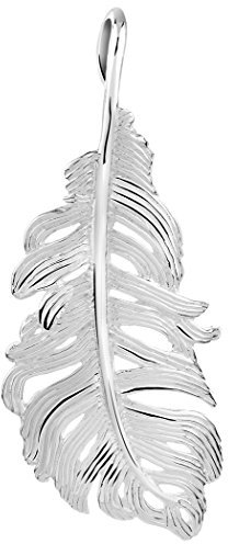 Nenalina Feder Silber-Anhänger in 925 Sterling Silber für Damen Kette oder Halskette, 361321-800