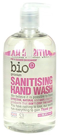 Bio-D Hand Sanitiser Geranium 500ml X 3 (Pack of 3)