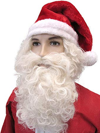 PARTY DISCOUNT ® Perücke und Bart Santa Claus, 3tlg. Kunsthaar