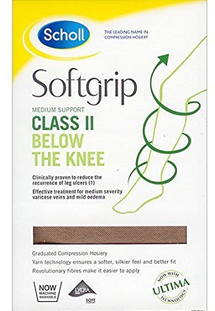 Scholl Natural Below Knee Closed Toe Class 2 Sm, Off-white