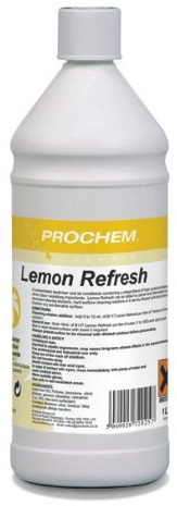 Prochem B117 Lemon Refresh 1L | Concentrated Fragrance Additive, Air Conditioner, Fresh Lemon Fragrance, Dilution 1 to 100