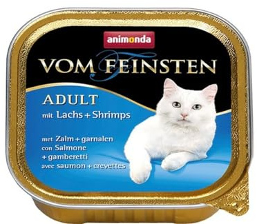 animonda vom Feinsten Adult Lachs & Shrimps - 32 x 100 g