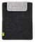 Almwild – Funda para iPad Air/Air 2. Adecuada como un Smart Cover y Gris Piel con Napa Chestnut-brown cierre magnético/Carcasa protectora para Apple iPad Air/Air 2. Se adapta también con original Apple Smart Cover