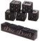 Schwarze Totenkopf Würfel #50216, 5er Pack