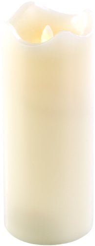 Britesta Wachskerzen: Echtwachskerze mit beweglicher LED-Flamme, 90 x 225 mm, Gr.XL (LED Kerzen flackernde Flamme, Kerze bewegliche, Elektrische)