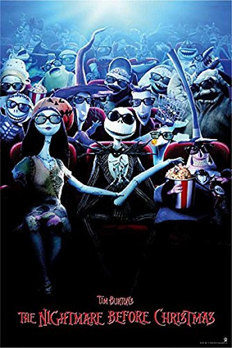 1art1 The Nightmare Before Christmas Poster Tim Burton Plakat | Bild 91x61 cm