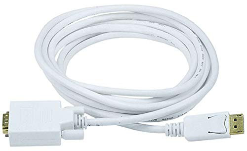 Monoprice 10 ft 28AWG DisplayPort to VGA Cable - White