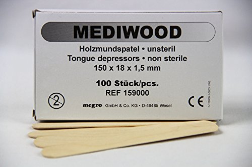 Mundspatel aus Holz MEDIWOOD (100 Stck.)