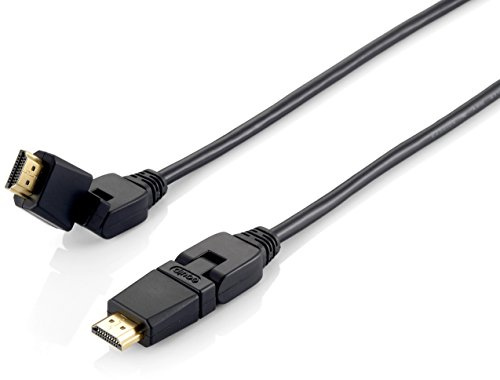 Equip High Speed HDMI Kabel mit Ethernet 2m drehbare Stecker schwarz