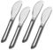 Towle Living Wave Stainless Steel Cheese Spreader, Set of 4