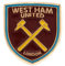 West Ham Utd Hammers Football Club Metal Pin Badge Shield Crest Logo Official