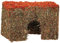 Rosewood Naturals Small Carrot Cottage for Small Animals - Edible Toy, Hay House, Den and Hideout for Hamsters, Gerbils and Mice