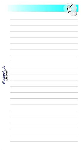 Divebook Logbuch Einlagen NOTIZEN Papier 81034