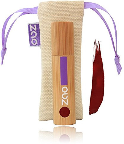 ZAO Lippenlack 031 burgunderrot dunkelrot rot in Bambus (bio, vegan) 101031