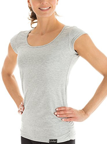 WINSHAPE Damen Fitness Freizeit Yoga Pilates Wtr4 Kurzarmshirt, Grey-melange, M EU