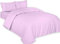 ARLINENS Plain Dyed Duvet Quilt Cover Bedding Set With Pillowcase in following colours and Sizes (Single, Lilac)