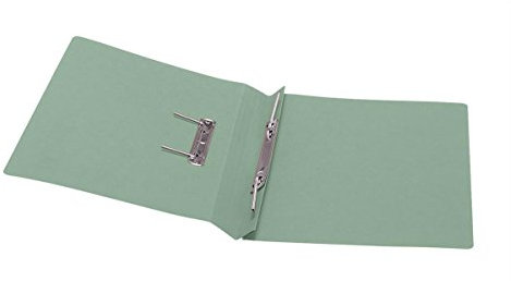 5 Star Office Transfer Spring File 285gsm 38mm Foolscap Green [Pack 50]